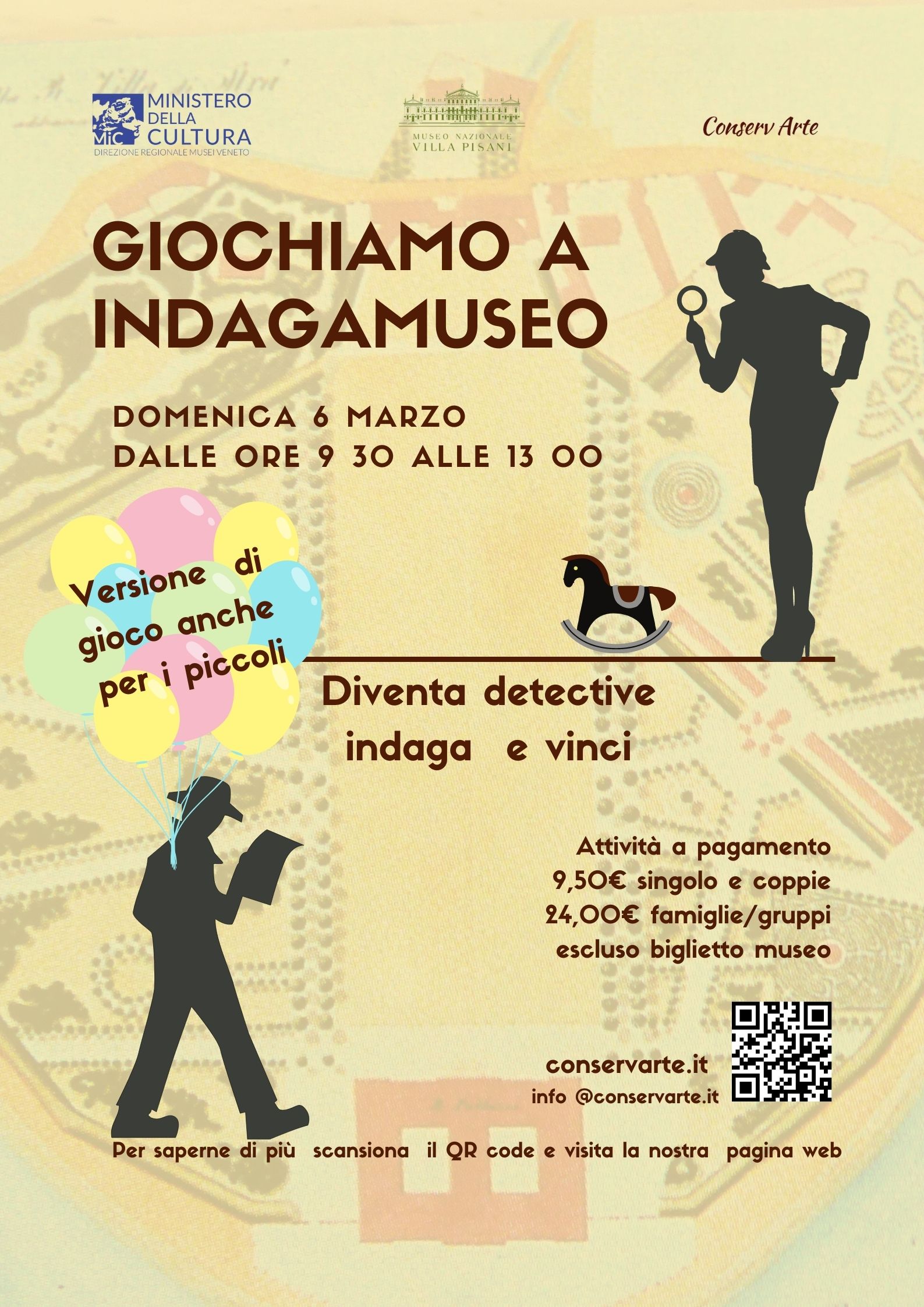 MUSEO NAZIONALE DI VILLA PISANI | INDAGAMUSEO | Domenica 6 Marzo, dalle ore 9.30 alle 13.00